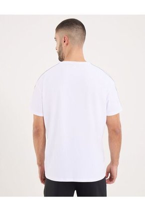 Camiseta  Para Hombre Manga Corta Cuello Redondo Color Blanco Marca Ostu #60091801