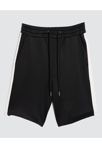 Bermuda Para Hombre Deportiva Corto Color Negro Marca Ostu #60100423 Ostu