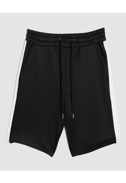 Bermuda Para Hombre Deportiva Corto Color Negro Marca Ostu #60100423