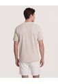 Camiseta  Para Hombre Manga Corta Cuello Redondo Color Crema Marca Ostu #60091957 de Ostu