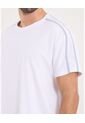 Camiseta  Para Hombre Manga Corta Cuello Redondo Color Blanco Marca Ostu #60091801 de Ostu