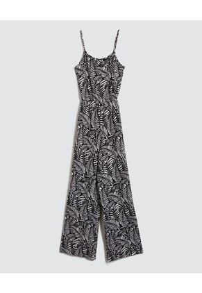 Enterizo Para Mujer Manga Sisa Color Negro Marca Ostu #40320100