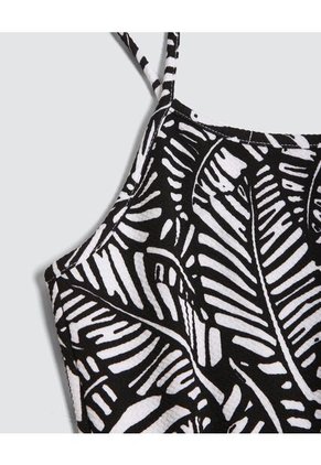 Enterizo Para Mujer Manga Sisa Color Negro Marca Ostu #40320100