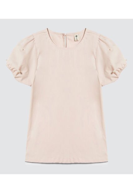 Blusa Para Niña Manga Corta Color Rosado  Marca Ostu #90120047
