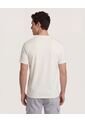 Camiseta  Para Hombre Manga Corta Cuello Redondo Color Crema Marca Ostu #60091909 de Ostu