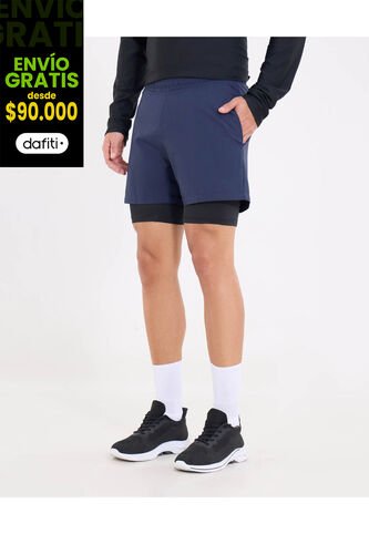 Bermuda  Para Hombre Deportiva Medio Color Azul Marca Ostu #60100455 Ostu