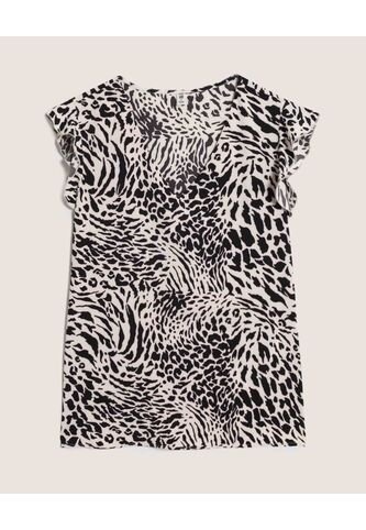 Blusa  Para Mujer Manga Corta Color Negro Marca Ostu #40121281 Ostu