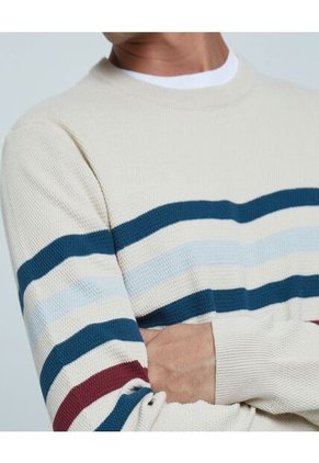 Saco Para Hombre Cuello Redondo Color Beige Marca Ostu #60330035