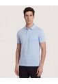 Polo  Para Hombre Cuello Tejido Con Bolsillo Color Azul Marca Ostu #60110874 de Ostu
