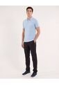 Polo  Para Hombre Cuello Tejido Con Bolsillo Color Azul Marca Ostu #60110874 de Ostu