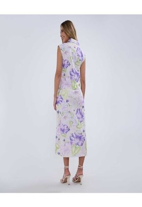 Vestido Para Mujer Manga Sisa Color Lila  Marca Ostu #40170287