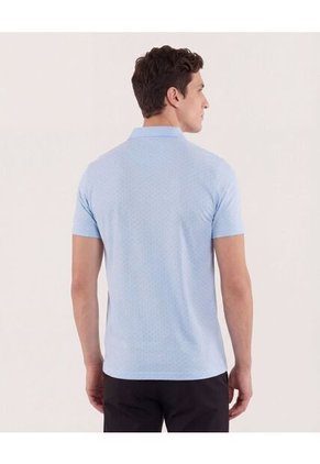 Polo Para Hombre Cuello Tejido Con Bolsillo Color Azul Marca Ostu #60110874