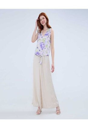 Blusa Para Mujer Manga Sisa Color Lila Marca Ostu #40121076