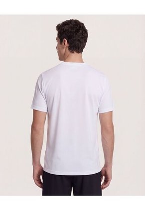 Camiseta  Para Hombre Manga Corta Cuello Redondo Color Blanco Marca Ostu #60091852