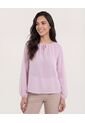 Blusa  Para Mujer Manga Larga Color Rosa Marca Ostu #40121245 de Ostu