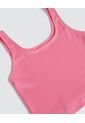 Crop Top Para Mujer Manga Sisa Color Fucsia Marca Ostu #40091824 de Ostu