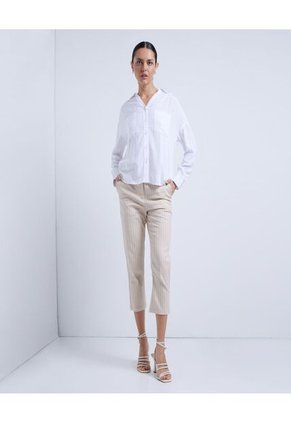 Pantalon Para Mujer Capri Color Café Claro Marca Ostu #40070442