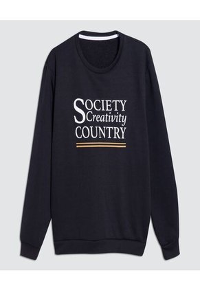 Buzo Para Hombre Cuello Redondo Color Negro Marca Ostu #60060293