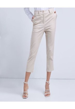 Pantalon Para Mujer Capri Color Café Claro Marca Ostu #40070442