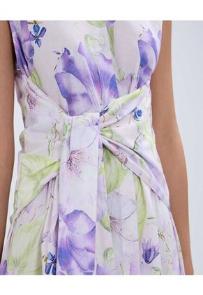 Vestido Para Mujer Manga Sisa Color Lila  Marca Ostu #40170287