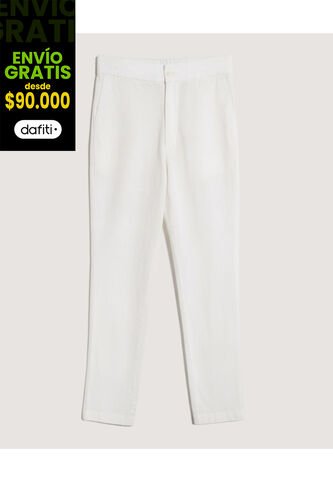 Pantalón  Para Hombre Moda Color Crema Marca Ostu #60070502 Ostu