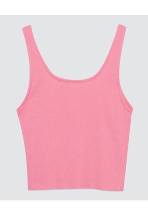 Crop Top Para Mujer Manga Sisa Color Fucsia Marca Ostu #40091824