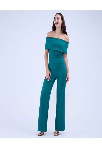 Enterizo Para Mujer Manga Sisa Color Verde  Marca Ostu #40320122