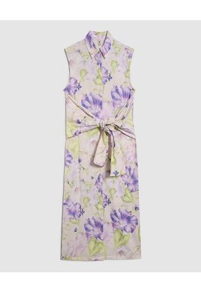 Vestido Para Mujer Manga Sisa Color Lila  Marca Ostu #40170287