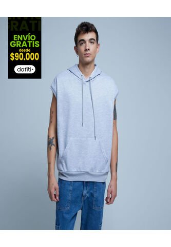 Buzo Para Hombre Hoodie Color Gris  Marca Ostu #60060405 Ostu