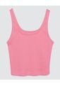 Crop Top Para Mujer Manga Sisa Color Fucsia Marca Ostu #40091824 de Ostu