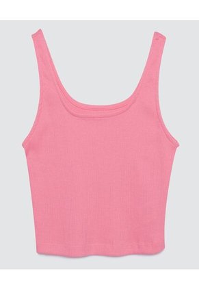 Crop Top Para Mujer Manga Sisa Color Fucsia Marca Ostu #40091824