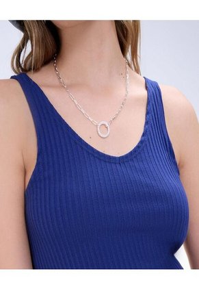 Camiseta Para Mujer Manga Sisa Color Azul Rey Marca Ostu #40092235