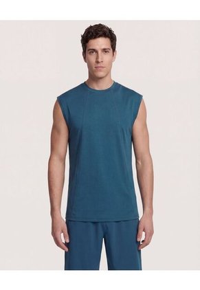 Camiseta  Para Hombre Manga Sisa Cuello Redondo Color Azul Marca Ostu #60091798