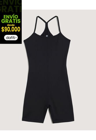 Enterizo  Para Mujer Manga Sisa Color Negro Marca Ostu #40320142 Ostu