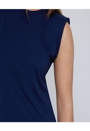 Camiseta Para Mujer Manga Sisa Color Azul  Marca Ostu #40092014