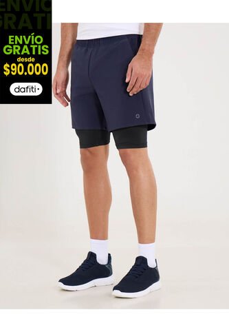 Bermuda  Para Hombre Deportiva Corto Color Azul Marca Ostu #60100481 Ostu