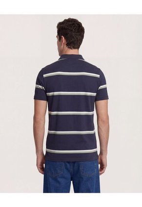 Polo  Para Hombre Cuello Tejido Con Bolsillo Color Azul Marca Ostu #60110834