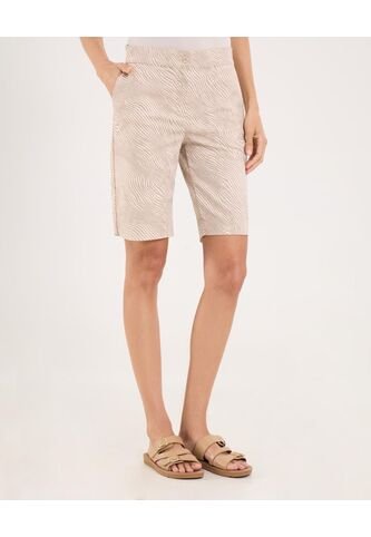 Bermuda Para Mujer Regular Corto Color Beige Marca Ostu #40100099 Ostu