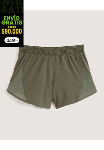 Short  Para Mujer Multiusos Plano Color Verde Marca Ostu #40190358 Ostu