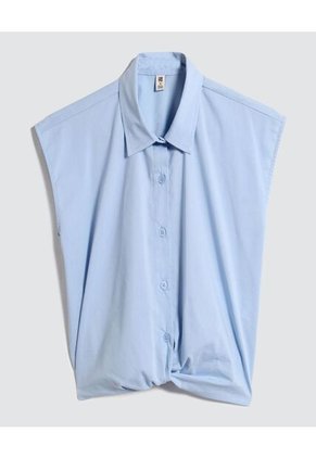 Blusa Para Niña Manga Sisa Color Azul  Marca Ostu #90120046