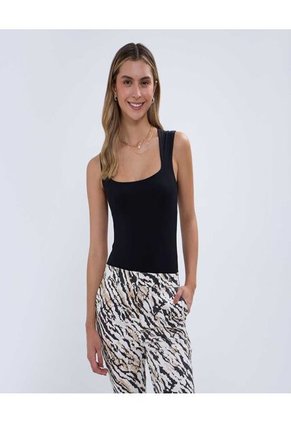 Body Para Mujer Manga Sisa Color Negro Marca Ostu #40200145