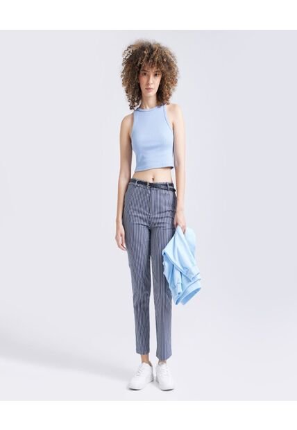 Pantalon Para Mujer Chino Color Azul  Marca Ostu #40070443