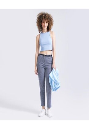 Pantalon Para Mujer Chino Color Azul  Marca Ostu #40070443