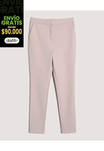 Pantalón  Para Mujer Moda Color Beige Marca Ostu #40070707 Ostu