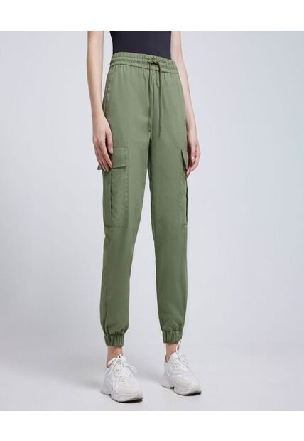 Pantalon Para Mujer Jogger Color Verde  Marca Ostu #40070590