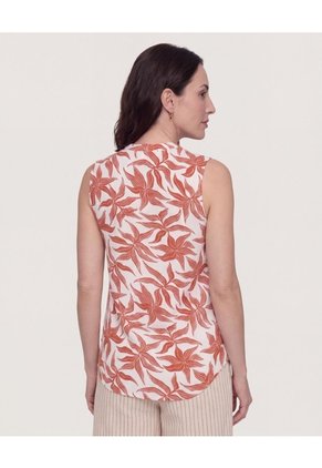 Blusa Manga Sisa Para Mujer Rojo Ostu