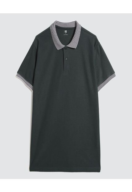Polo Para Hombre Cuello Tejido Sin Bolsillo Color Verde  Marca Ostu #60110723