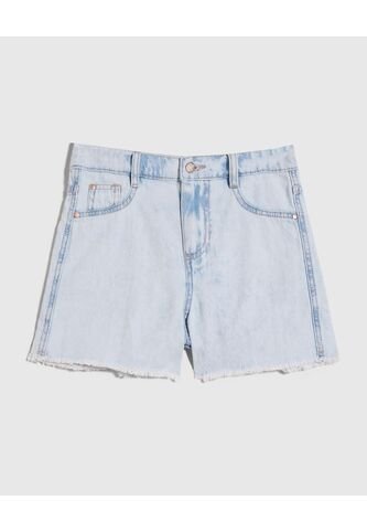 Short Para Niña  Color Azul Claro Marca Ostu #90190046 Ostu