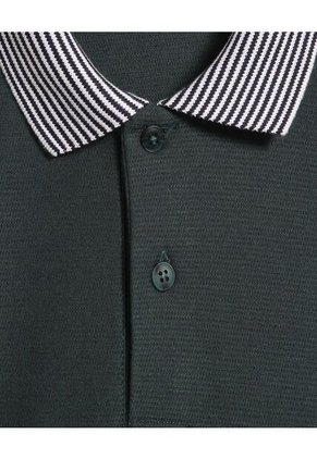 Polo Para Hombre Cuello Tejido Sin Bolsillo Color Verde  Marca Ostu #60110723