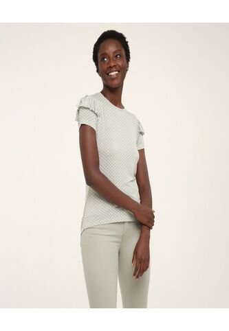 Camiseta Para Mujer Manga Corta Color Verde  Marca Ostu #40091590 Ostu